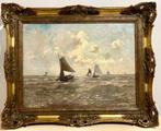 German Grobe (1857-1938) - Zeilschepen op zee