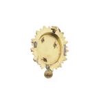 Gouden hanger van een antieke mutsenbel (Hanger of bedel), Ophalen of Verzenden, Gebruikt, Goud, Overige merken