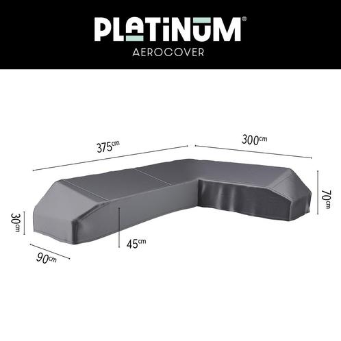 Platinum Aerocover platform loungesethoes 375x300 cm -, Tuin en Terras, Tuinsets en Loungesets, Nieuw, Overige materialen, Verzenden