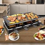 Cusimax - raclettegrill - omkeerbaar grill en pannenkoek -, Witgoed en Apparatuur, Grillplaten, Nieuw, Verzenden