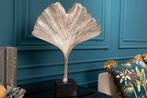 Decoratief beeld GINKGO LEAF 44cm zilver handgemaakt metaal, Ophalen of Verzenden, Nieuw
