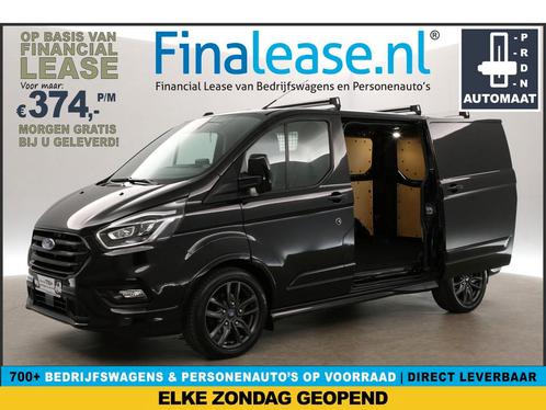 Ford Transit Custom Sport 2.0 TDCI L1H1 Automaat Cam Carplay, Auto's, Bestelauto's, Lease, Automaat, Diesel, Ford, Zwart, Verzenden