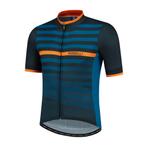 Stripe fietsshirt KM Blauw/oranje, Verzenden, Nieuw, Heren