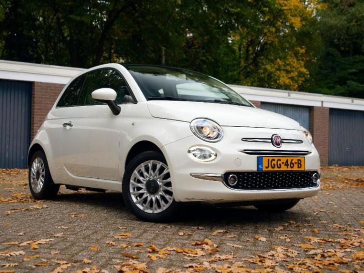 Fiat 500 l 1.2 l Wit l PANO l NAVI, Auto's, Fiat, Geïmporteerd, Te koop, Handgeschakeld, Hatchback, Zwart, Stof, Benzine, Voorwielaandrijving