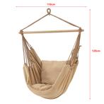[en.casa] Katoenen hangstoel Peralvillo max 120 kg beige