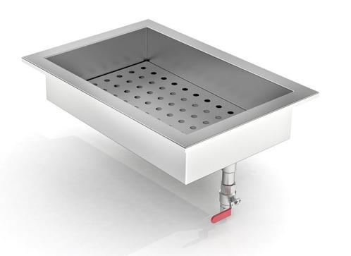 Crushed Ice Bak 1/1 GN Inbouw RVS Aisi 304, Zakelijke goederen, Horeca | Keukenapparatuur, Nieuw in verpakking, Ophalen of Verzenden
