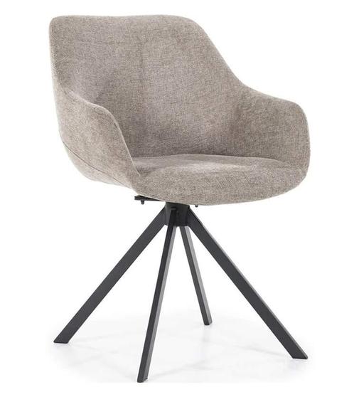 Eetkamerstoel Mamé - Bruin Houston - 95838 - eetkamerstoele, Huis en Inrichting, Stoelen, Nieuw, Stof