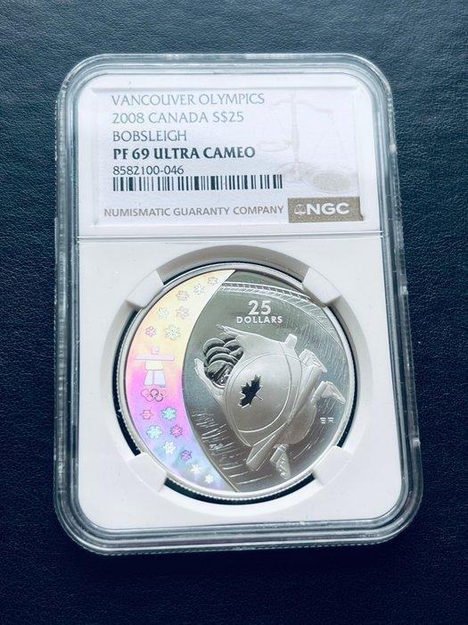 Canada. 25 Dollars 2008 Vancouver Olympics (Zonder, Postzegels en Munten, Munten | Europa | Niet-Euromunten