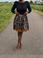 Afrikaanse print mini rok - Bruine bogolan, Kleding | Dames, Ophalen of Verzenden, Nieuw