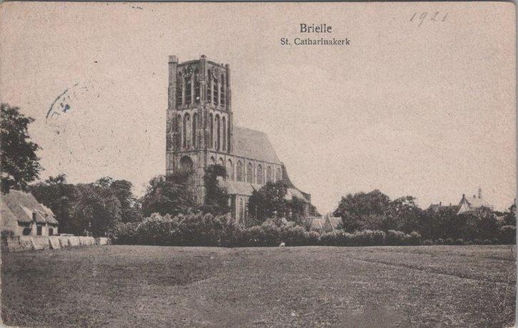 BRIELLE - St. Catharinakerk, Verzamelen, Ansichtkaarten | Nederland, Verzenden