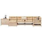 vidaXL 7-delige Loungeset massief grenenhout, Verzenden, Nieuw, Loungeset