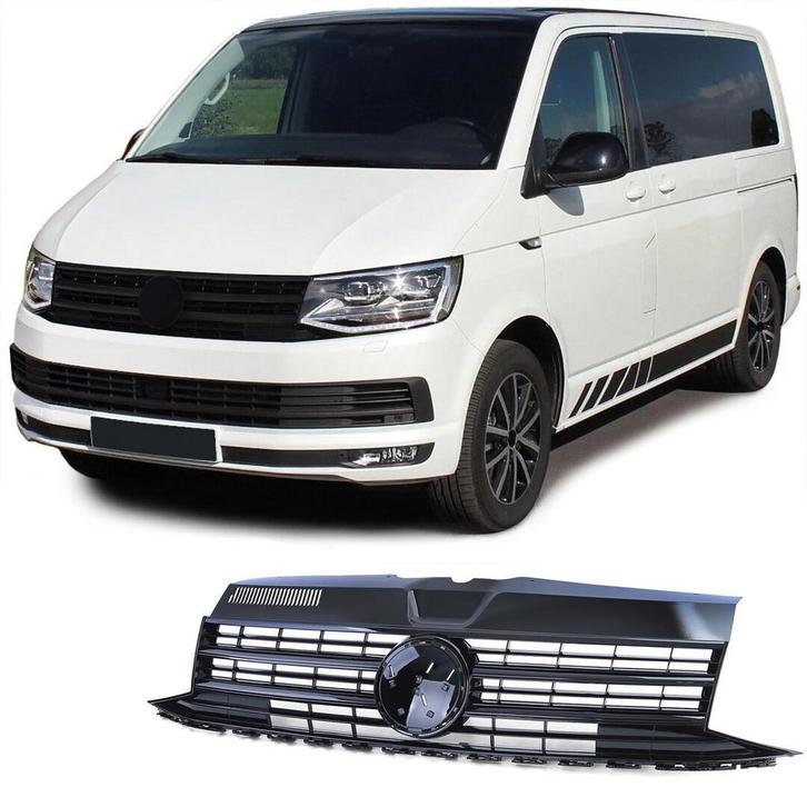 Sport Grill Glans Zwart VW Transporter T6 2015-2019 CS254, Auto-onderdelen, Carrosserie en Plaatwerk, Nieuw, Volkswagen, Voor