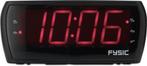 Wekkerradio - Digitale wekker - Alarmklok - Zwart - Fysic -, Verzenden, Zo goed als nieuw
