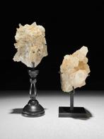 Geen reserveprijs - Prachtig paar pyriet en kristalkwarts -