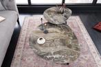 Moderne salontafel MARVELOUS 70cm taupe marmeren keramiek, Huis en Inrichting, Tafels | Salontafels, Ophalen of Verzenden, Nieuw