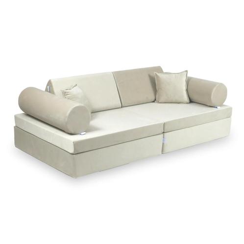 Montessori speelbank van zachte ecru velvet met 10 losse..., Kinderen en Baby's, Kinderkamer | Inrichting en Decoratie, Nieuw