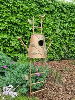 Beeldje - BIrdhouse - IJzer, Metaal, Antiek en Kunst