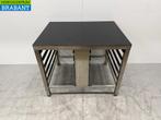 RVS Steamer Onderstel met Regaal 90 x 70 x 75 cm Horeca, Ophalen of Verzenden, Gebruikt