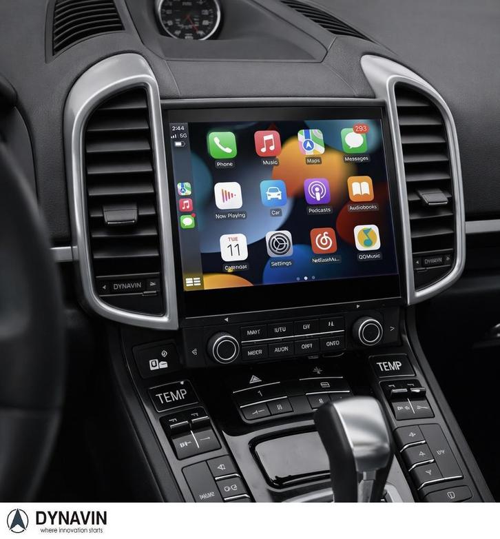 Apple carplay porsche cayenne 2011-2017 navigatie android, Auto diversen, Autoradio's, Nieuw, Ophalen of Verzenden
