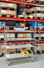 Kongamek etagewagen met 4 verstelbare schappen, lvm. 250 kg, Verzenden