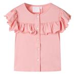 vidaXL Kindershirt 128 middelroze, Verzenden, Nieuw