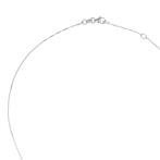 Ketting met hanger - 18 karaat Witgoud - 0.76ct. tw. Saffier, Sieraden, Tassen en Uiterlijk, Antieke sieraden