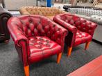 Chesterfield Maarssen !! OXBLOOD Chesterfield Club Fauteuil, Huis en Inrichting, Ophalen, Gebruikt, Leer, CHESTERFIELD