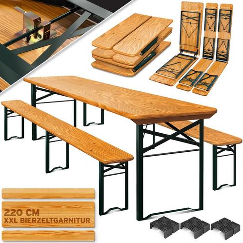 KESSER® 1x Biertafel met 2x banken opvouwbaar, Huis en Inrichting, Overige Huis en Inrichting, Verzenden