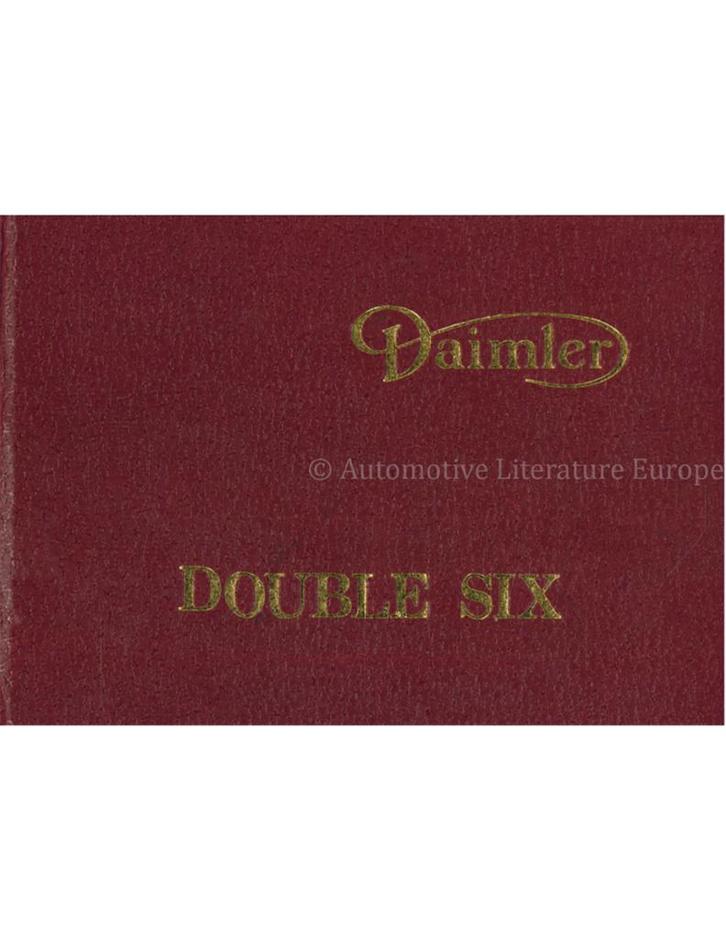 1980 DAIMLER DOUBLE SIX HARDCOVER INSTRUCTIEBOEKJE ENGELS, Auto diversen, Handleidingen en Instructieboekjes