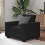 vidaXL Fauteuil 60 cm fluweel zwart, Verzenden, Nieuw, Eenpersoons, Stof