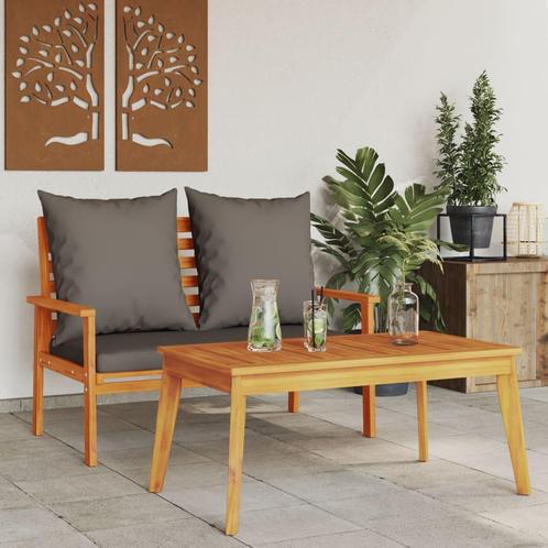 vidaXL Tuinset met kussens massief acaciahout, Tuin en Terras, Tuinsets en Loungesets, Tuinset, Nieuw, Hardhout, Verzenden