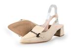 Stefano Lauran Slingbacks in maat 40 Beige | 10% extra, Kleding | Dames, Schoenen, Verzenden, Beige, Zo goed als nieuw, Stefano Lauran