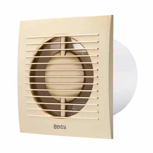 Europlast badkamerventilator 150 mm goud met timer - EE150TG, Doe-het-zelf en Verbouw, Ventilatie en Afzuiging, Ophalen of Verzenden