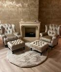 Gecapitonneerde fauteuil