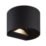 LED Wandlamp | Rond | Zwart | 6 Watt | 3000K (Warm wit), Huis en Inrichting, Ophalen of Verzenden, Nieuw, Metaal, Modern