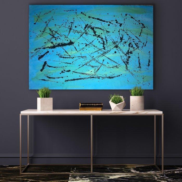 Leo Nieve - Mar negro XXL (NO RESERVE), Antiek en Kunst, Kunst | Schilderijen | Modern