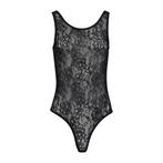 Vicolo • zwarte kanten body • L, Verzenden, Zwart, Maat 42/44 (L), Nieuw
