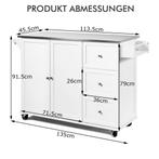 2dekans | Coast mobiele keukenauto met roestvrijstalen, Ophalen of Verzenden, Zo goed als nieuw, Wit