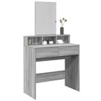 vidaXL Kaptafel met spiegel 80x41x144,5 cm grijs sonoma, Huis en Inrichting, Verzenden, Nieuw
