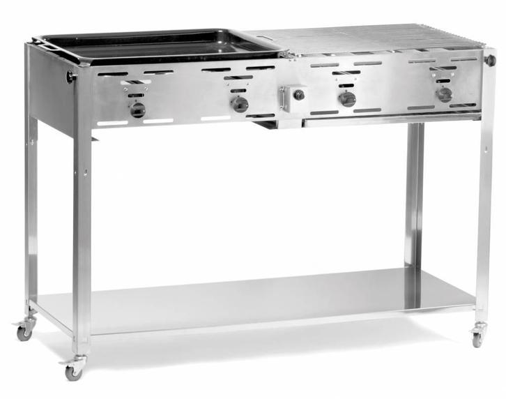 Hendi Gas Barbecue met onderstel en wielen, Zakelijke goederen, Horeca | Keukenapparatuur, Verzenden