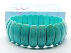 Prachtige blauwe turquoise howliet armband gratis verzending