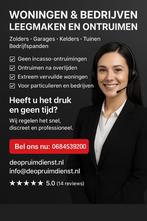 Verhuizen Ontruimen Ontruiming Leegmaken Afvoeren grofvuil, 24-uursservice