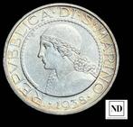 San Marino. 5 Lire 1938  (Zonder Minimumprijs), Postzegels en Munten, Munten | Europa | Niet-Euromunten