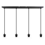 Aluminium hanglamp zonder kap zwart, Rika, Huis en Inrichting, Nieuw, Ophalen of Verzenden, Basis, Metaal