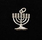 Hangertje Menorah zilver, Sieraden, Tassen en Uiterlijk, Kettinghangers, Verzenden, Nieuw