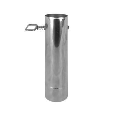 Rookgaspijp met smoorklep 18 x 6 cm, Caravans en Kamperen, Caravan accessoires, Nieuw, Ophalen of Verzenden