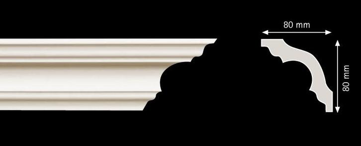 K80 (80 x 80 mm), lengte 2 m, Huis en Inrichting, Woonaccessoires | Lijsten, Nieuw, Ophalen of Verzenden