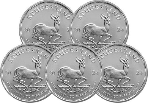 5 Troy Ounce - Zilver .999 - Krugerrand 2024 - 155,5 gram -, Postzegels en Munten, Edelmetalen en Baren