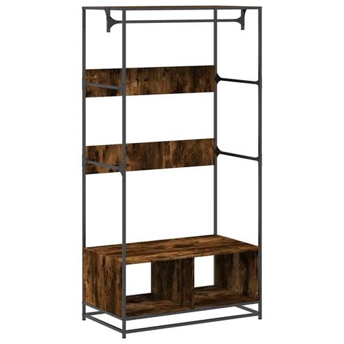 Kledingkast 90cm Gerookt Eiken - Tweedekansje - OP=OP!, Huis en Inrichting, Kasten | Kledingkasten, 25 tot 50 cm, Nieuw, 150 tot 200 cm