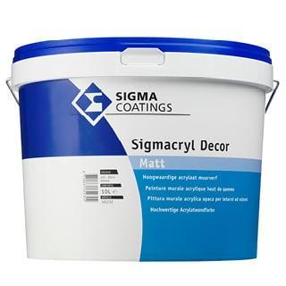 SIGMACRYL Decor MAT - SIGMA muurverf - RAL 9005 Zwart - 10 l, Doe-het-zelf en Verbouw, Verf, Beits en Lak, Nieuw, Verzenden